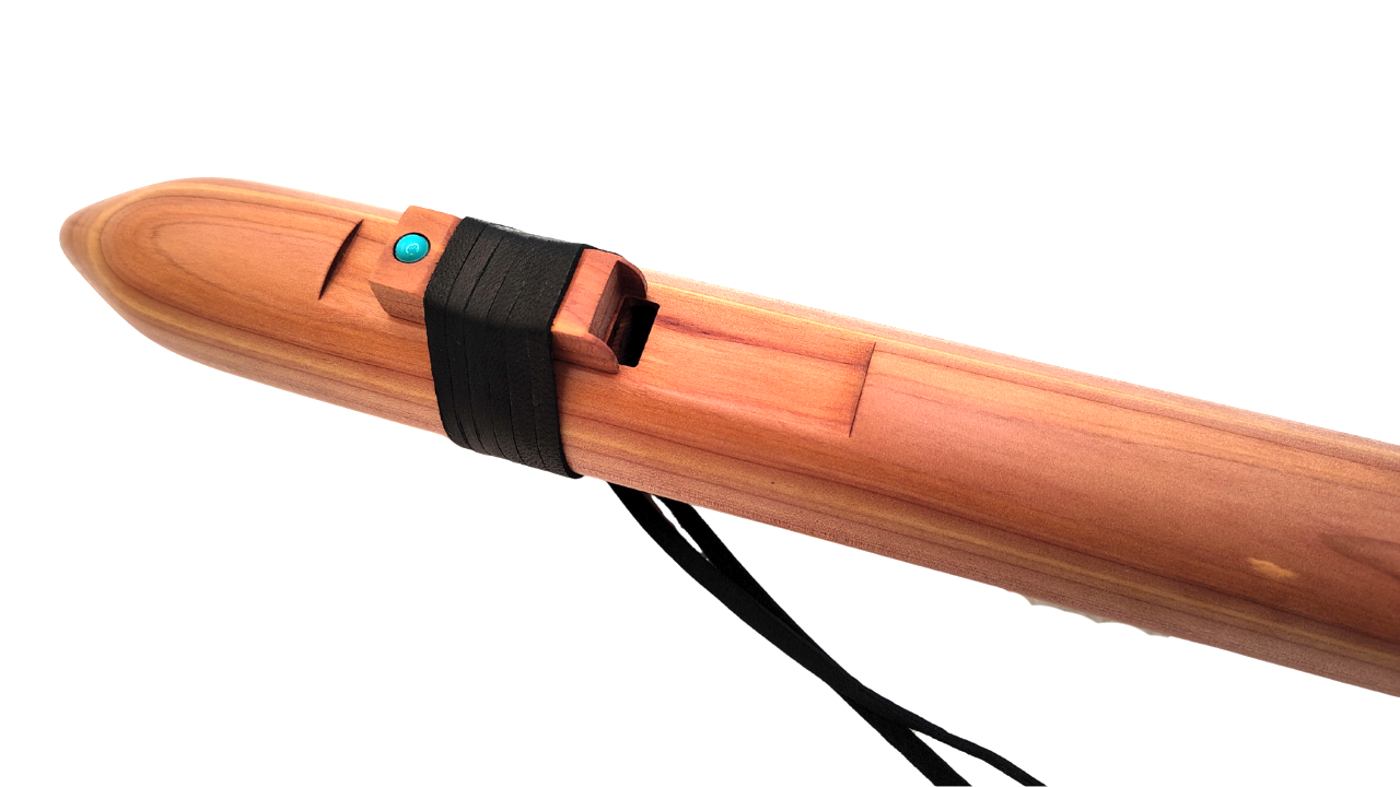 Large Bore Bass Bb (B Flat) Minor 5-Hole Native American Flute | 528 Hz Frequency of Love | JD Flutes