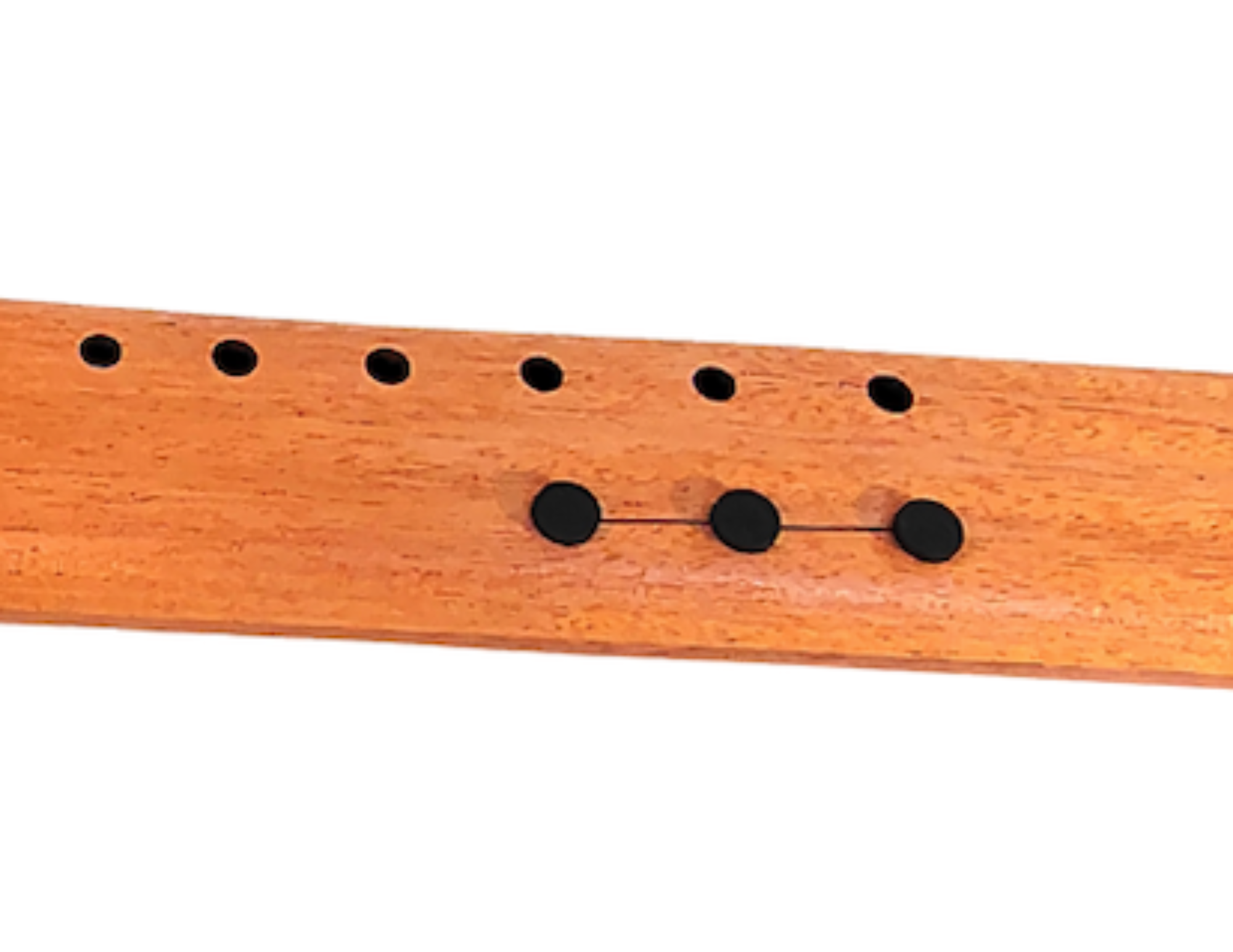 Bb Minor Double Drone Native American Flute | Mahogany & Black Walnut Special Series | 440 & 432 Hz | JD Flutes