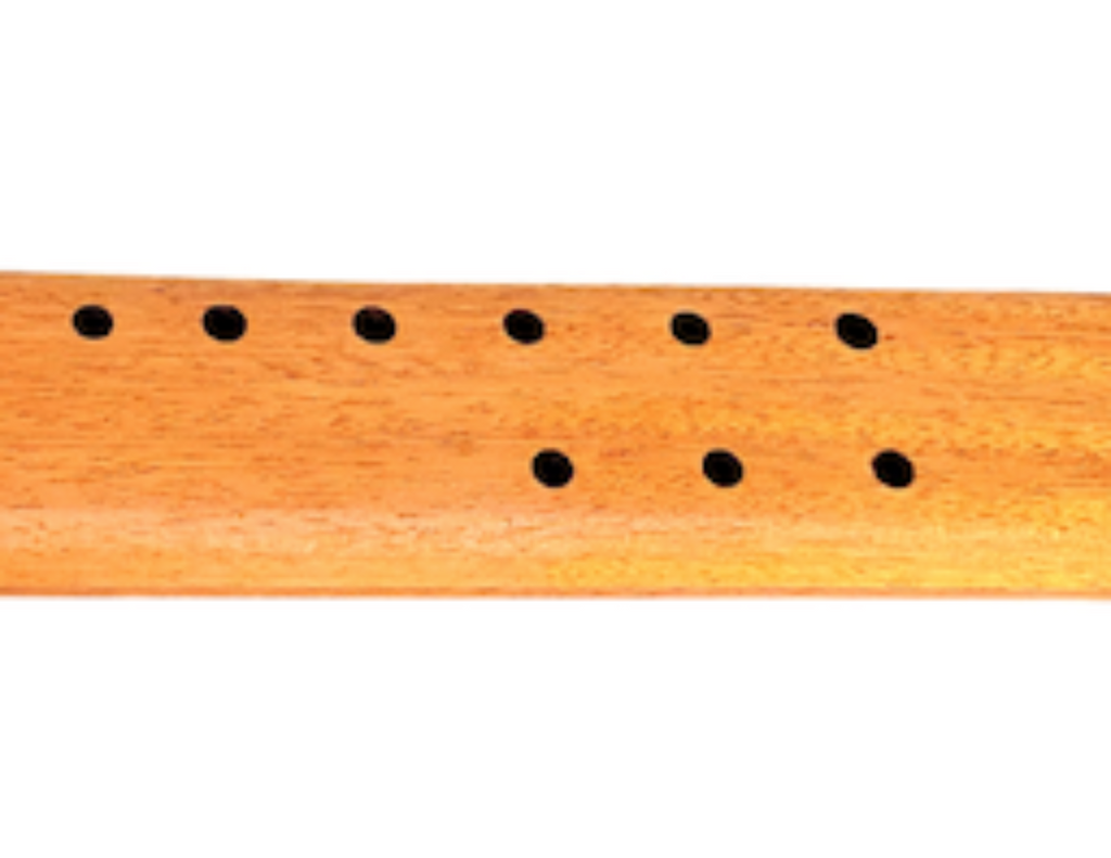 Bb Minor Double Drone Native American Flute | Mahogany & Black Walnut Special Series | 440 & 432 Hz | JD Flutes