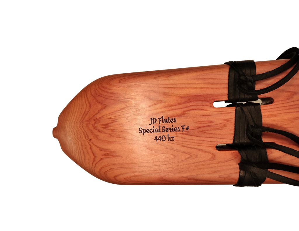 Triple Drone F# (F Sharp) Minor Native American Flute | 9 Hole | Aromatic Cedar | 440 Hz | JD Flutes