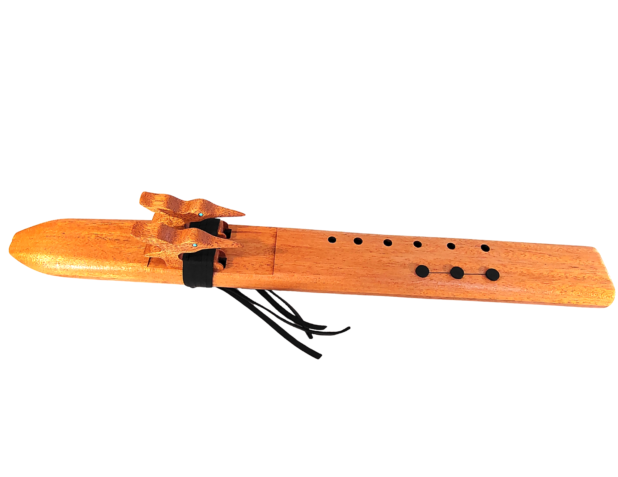 Hummingbird Bb Minor Double Drone Native American Flute | Mahogany Special Series | 440 & 432 Hz | JD Flutes