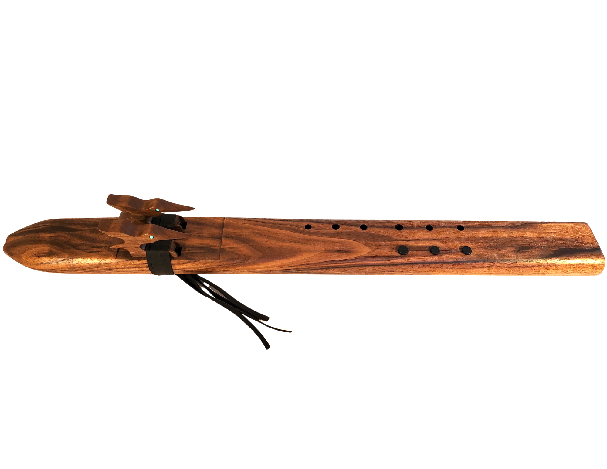 Special Series F Minor Double Drone Native American Flute – Black Walnut | 528, 440, & 432 Hz | JD Flutes