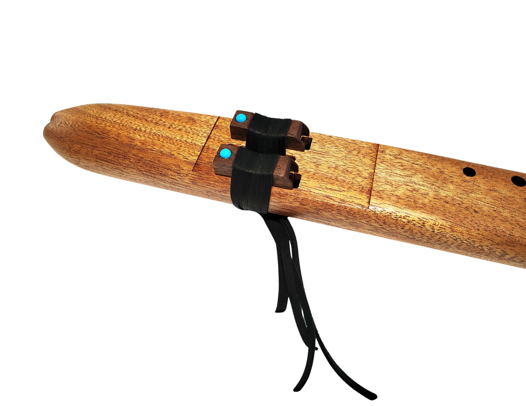 Bb Minor Double Drone Native American Flute | Mahogany & Black Walnut Special Series | 440 & 432 Hz | JD Flutes