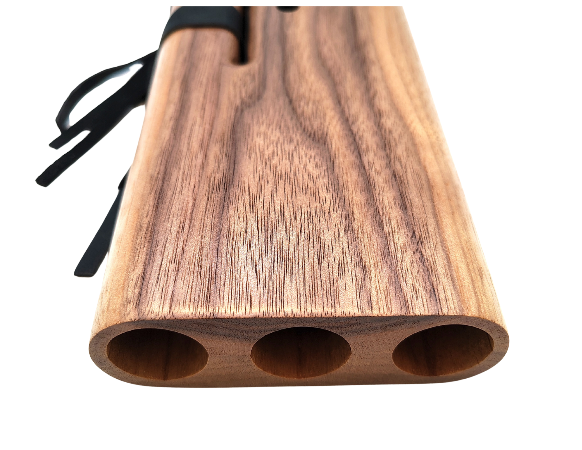 Triple Drone F# (F Sharp) Minor Native American Flute | Black Walnut | 432 Hz | JD Flutes