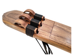 Triple Drone F# (F Sharp) Minor Native American Flute | Black Walnut | 432 Hz | JD Flutes
