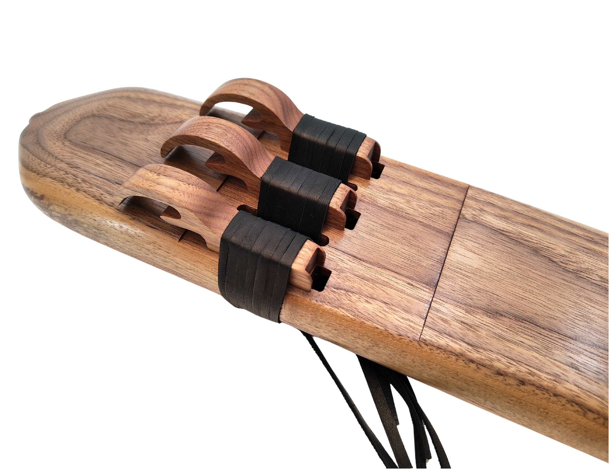 Triple Drone F# (F Sharp) Minor Native American Flute | Black Walnut | 432 Hz | JD Flutes