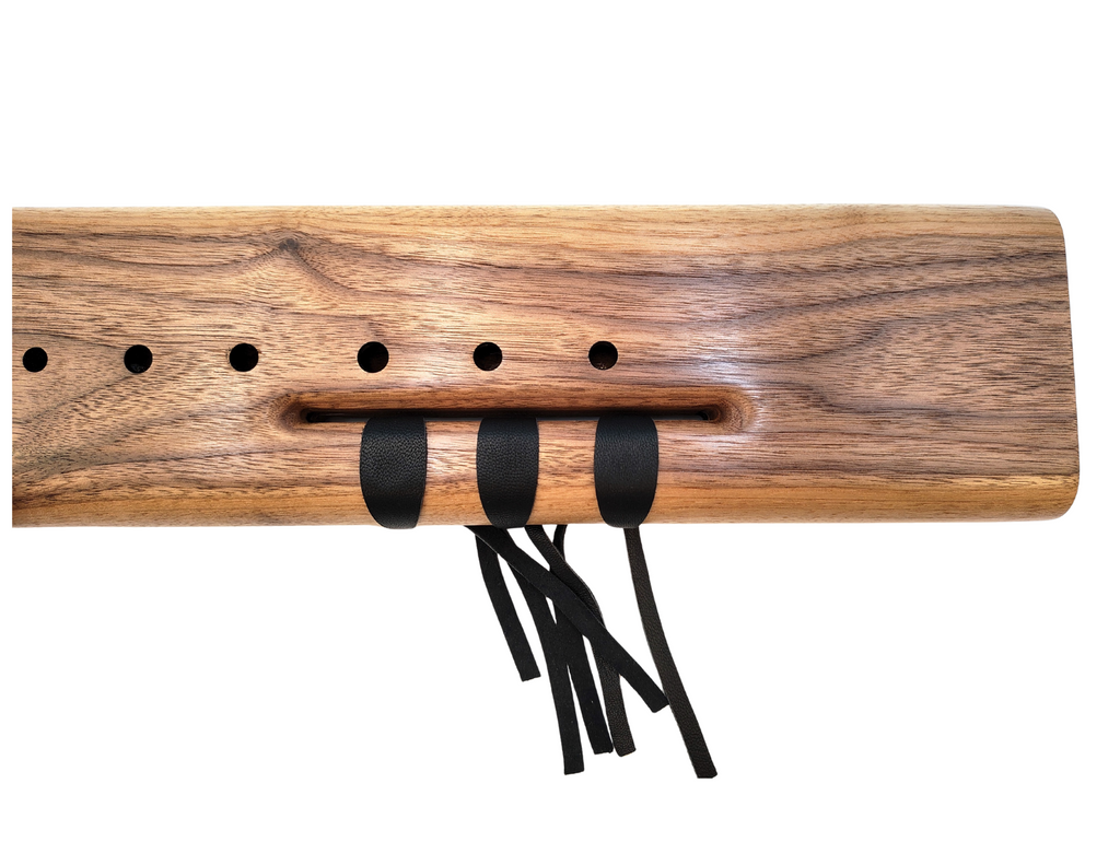 Triple Drone F# (F Sharp) Minor Native American Flute | Black Walnut | 432 Hz | JD Flutes