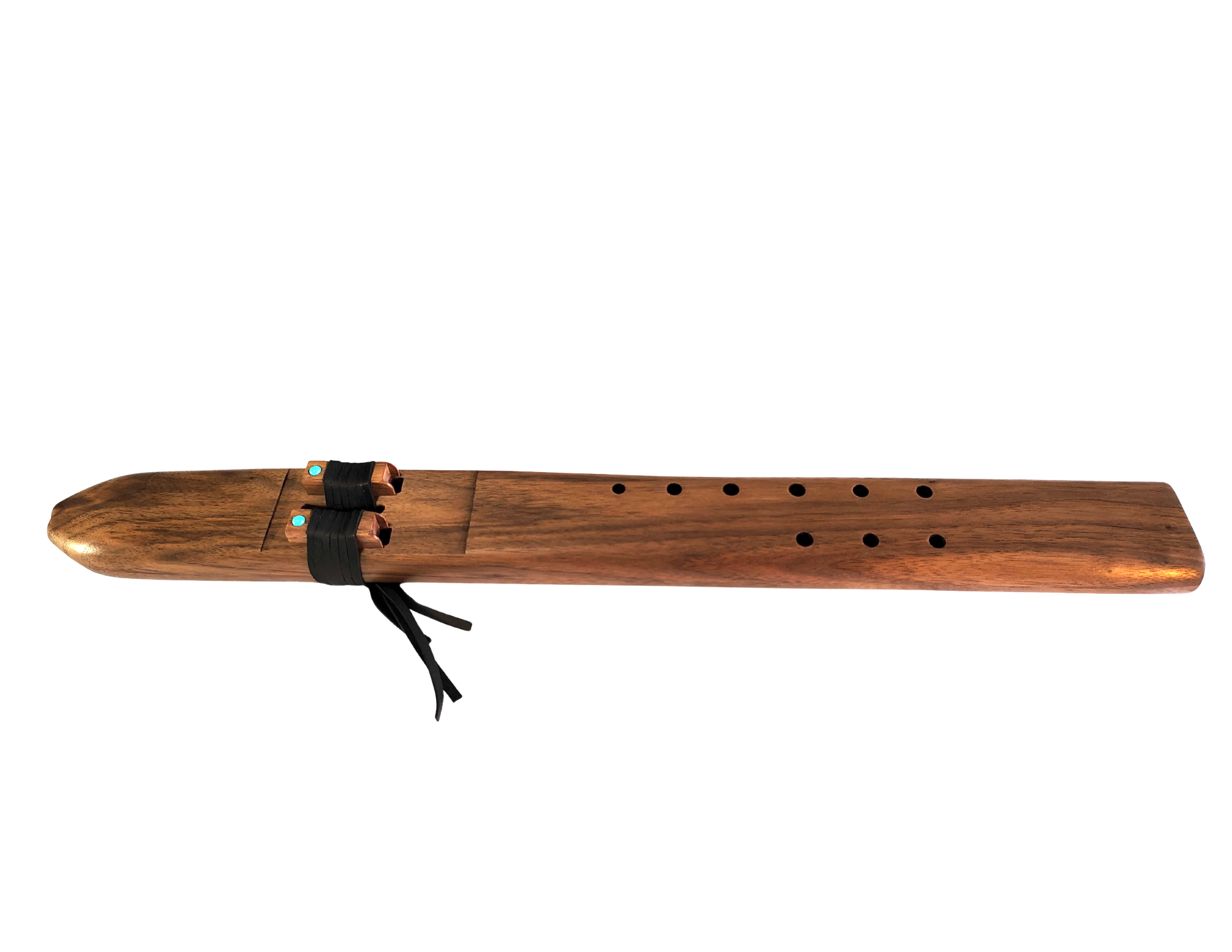 F# Minor Double Drone Native American Flute | Black Walnut Special Series | 440, 528 & 432 Hz | JD Flutes