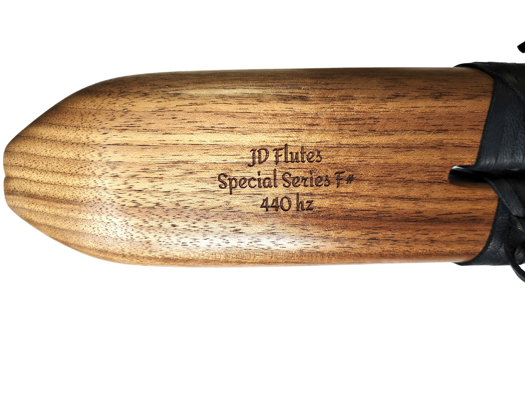 F# Minor Double Drone Native American Flute | Black Walnut Special Series | 440, 528 & 432 Hz | JD Flutes
