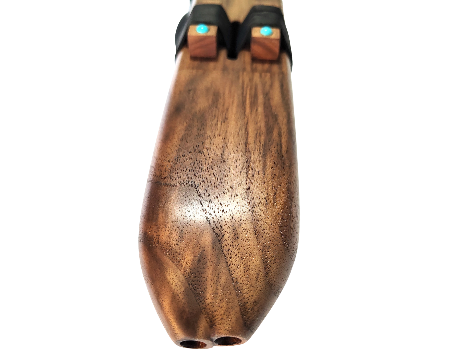 F# Minor Double Drone Native American Flute | Black Walnut Special Series | 440, 528 & 432 Hz | JD Flutes