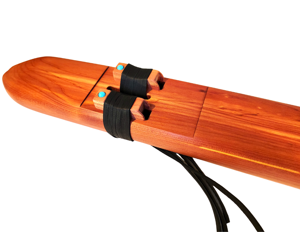 JD Flutes Low D Double Drone Native American (6 hole) Flute | Aromatic Cedar Special Series (528 hz, 440 Hz & 432 Hz)