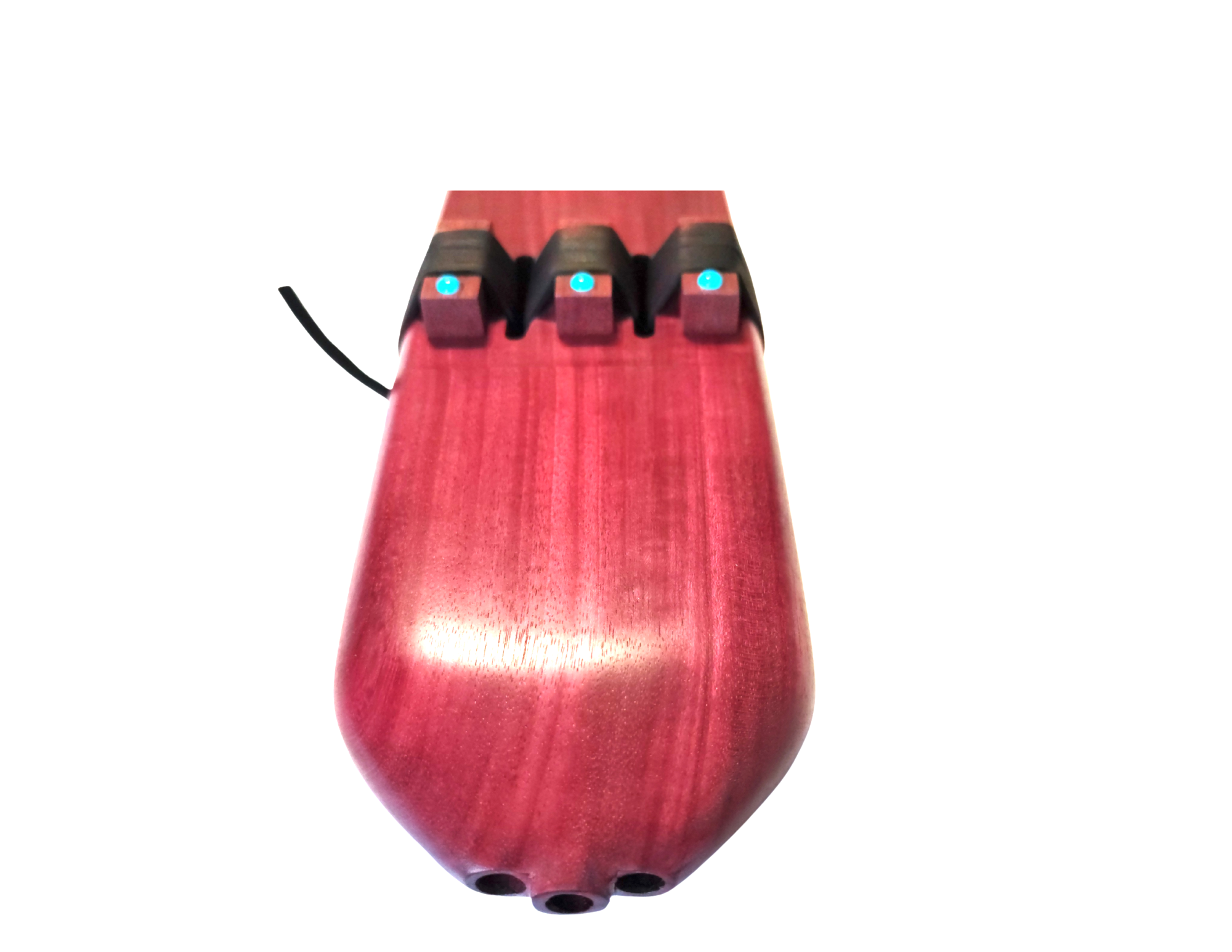 Triple Drone F# Minor Native American Flute | Purple Heart Wood | 432, 440 & 528 Hz | JD Flutes
