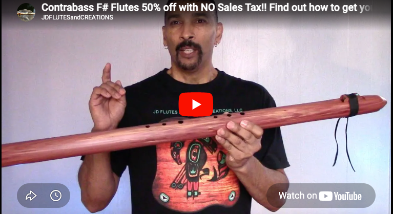 Contrabass F# Minor Native American Flute | JD Flutes