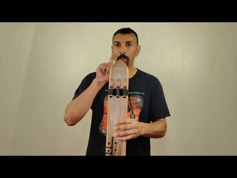 Triple Drone F# (F Sharp) Minor Native American Flute | Black Walnut | 432 Hz | JD Flutes