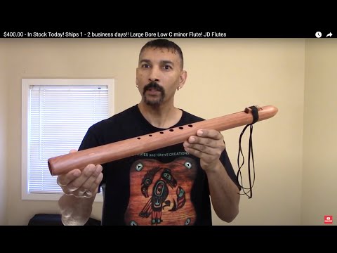 Large Bore Bass C Minor Native American Flute | 440 Hz | JD Flutes