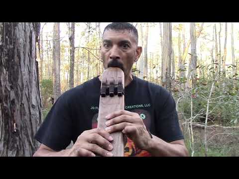 Triple Drone A Minor Native American Flute | Black Walnut | 432 Hz | JD Flutes