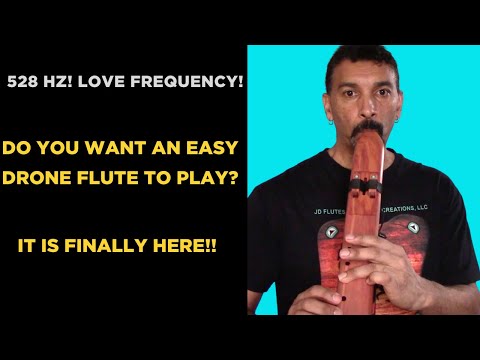 JD Flutes F# Minor Double Drone Native American Flute | 528 Hz Special Series