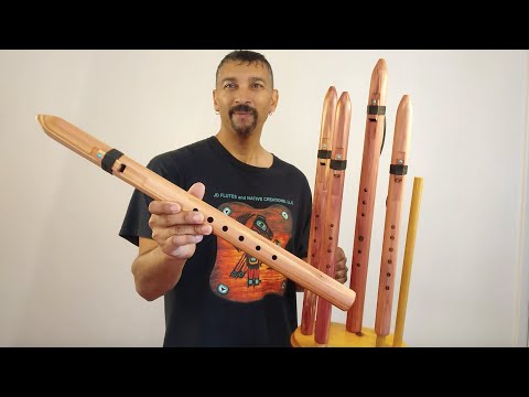 Affordable Native American Flutes | A, G, F#, Low E & Low D Minor | Aromatic Cedar | 432 Hz | JD Flutes